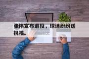 IM电竞下载网址-张伟宣布退役，球迷纷纷送祝福。
